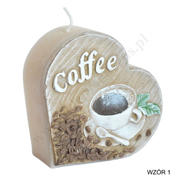 ŚWIECA ZAPACHOWA - wys. 10 cm - mix wzorów - 50580