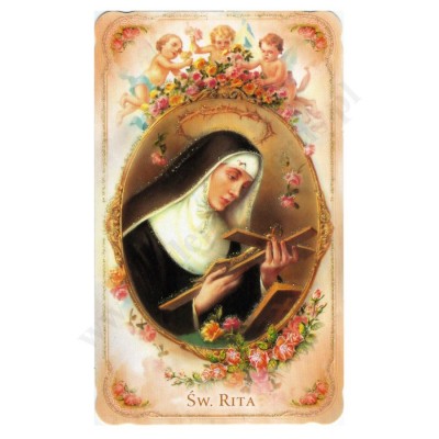 ŚWIĘTA RITA - obrazek 6.4 x 10.6 cm - paczka 100 szt. - 74504