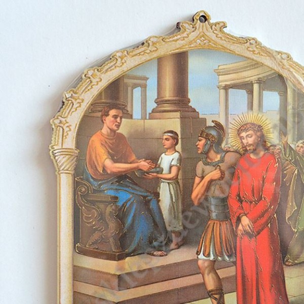 STACJE DROGI KRZYŻOWEJ - komplet 20 x 25 cm - 8180