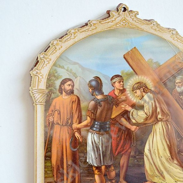 STACJE DROGI KRZYŻOWEJ - komplet 20 x 25 cm - 8180