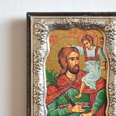 ŚWIĘTY KRZYSZTOF - ikonka 5.5 x 7 cm - 87629
