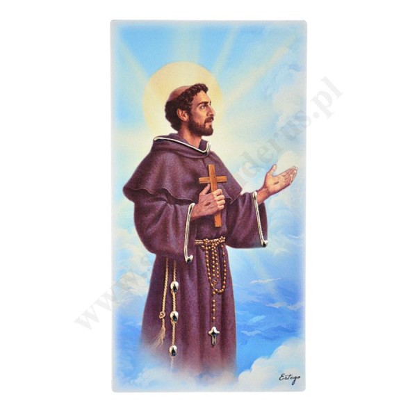 ŚWIĘTY FRANCISZEK - obrazek 9.2 x 17.5 cm - ESF189511