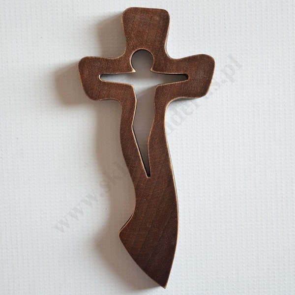 KRZYŻ DREWNIANY - wys.20 cm - 56994
