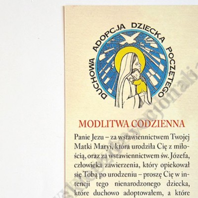 DUCHOWA ADOPCJA - obrazek 7 x 13 cm - 87826