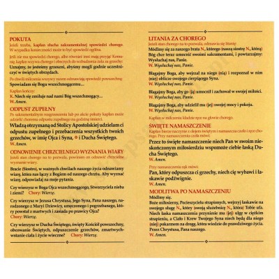SAKRAMENT W NIEBEZPIECZEŃSTWIE ŚMIERCI - folder - format 11 x 19 cm - 63396