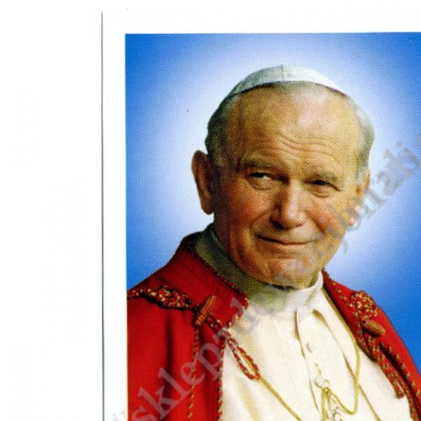 ŚW.JAN PAWEŁ II - obrazek 6.5 x 10 cm - paczka 100 szt. - 83529