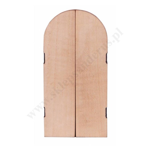 MATKA BOŻA Z LOURDES - drewniany tryptyk wys. 10 cm - 9727