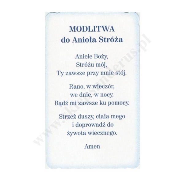 ANIOŁ STRÓŻ - obrazek 6.4 x 10.6 cm - paczka 100 szt. - 75936