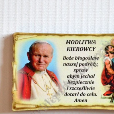 PLAKIETKA Z MODLITWĄ KIEROWCY - 6074