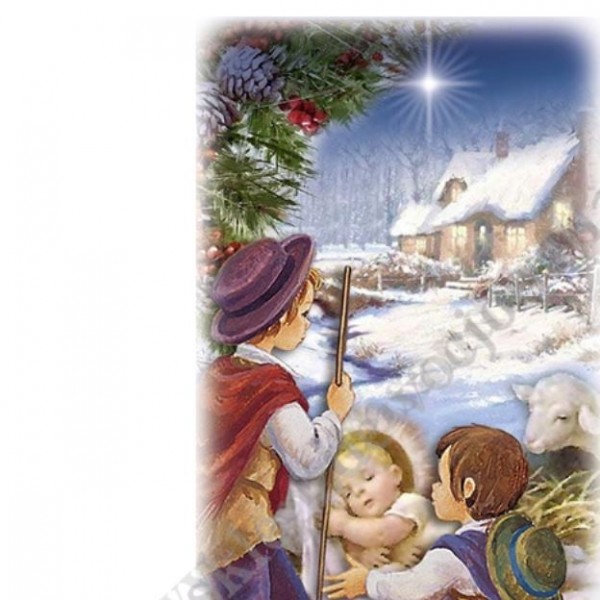 OBRAZEK KOLĘDOWY - UV - PACZKA 100 szt - 73375 OBRAZEK KOLĘDOWY - UV - PACZKA 100 szt - 73375