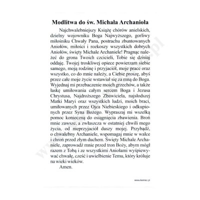 ŚWIĘTY MICHAŁ ARCHANIOŁ Z GARGANO - obrazek 6.5 x 10 cm - paczka 100 szt. - 71574