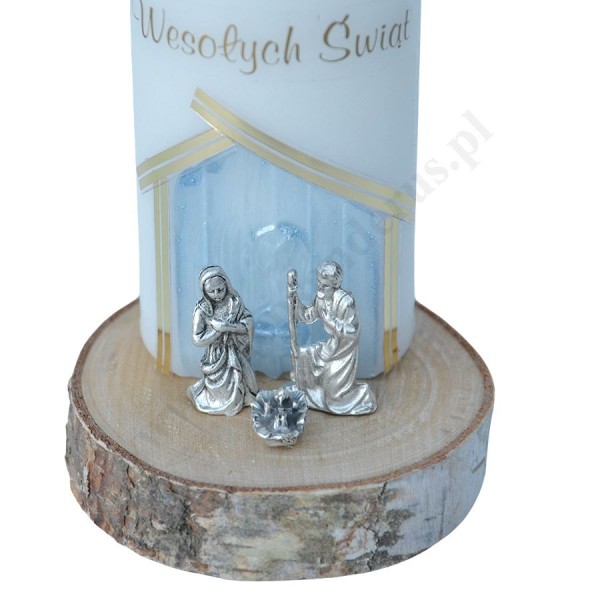 ŚWIECA NA BOŻE NARODZENIE - wys.12 cm - 87215