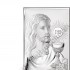 JEZUS EUCHARYSTYCZNY - OBRAZEK SREBRNY - 81287/3XL