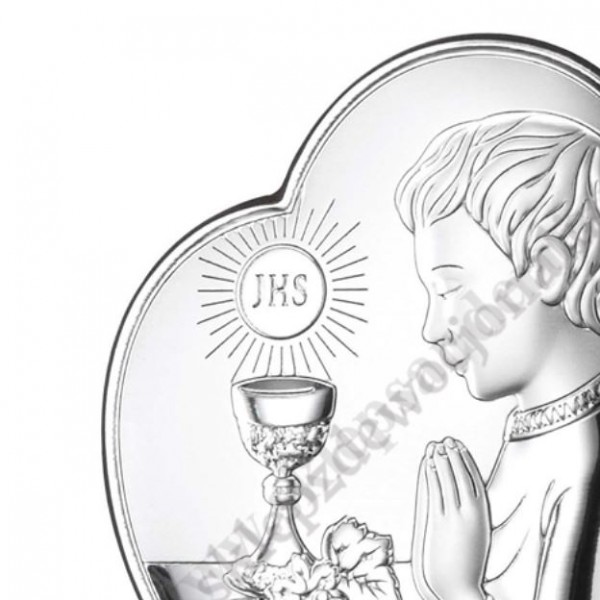 CHŁOPIEC KOMUNIA - OBRAZEK SREBRNY - 81123/2L