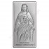 SERCE PANA JEZUSA - OBRAZEK SREBRNY 12 x 24 cm - 6672S/3