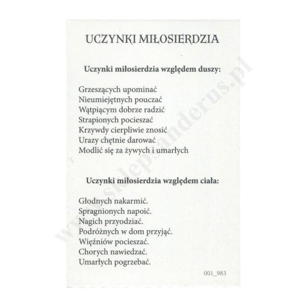 JEZU UFAM TOBIE - obrazek 6.5 x 10 cm - paczka 100 szt. - 11836