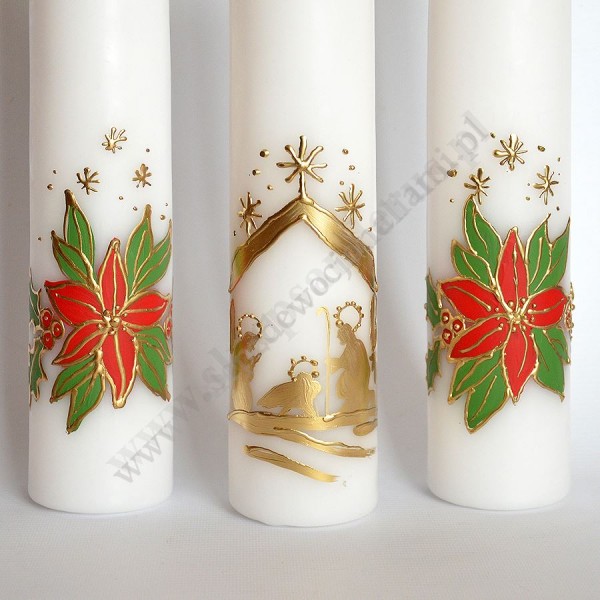 ŚWIECE BOŻE NARODZENIE - wys.30 cm - komplet - 9478