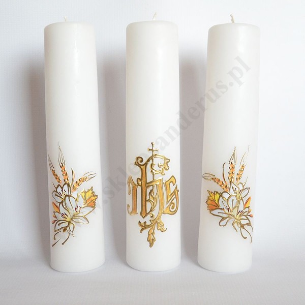 ŚWIECE EUCHARYSTYCZNE - wys. 30 cm - komplet - 69471