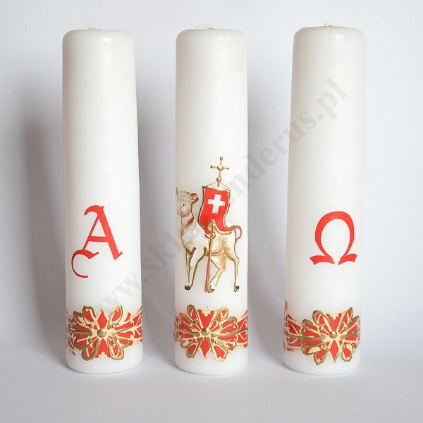 ŚWIECE NA WIELKANOC - wys. 30 cm - komplet - 72421