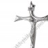 KRZYŻ NOWOCZESNY POSREBRZANY - wys. 36 cm - 003130