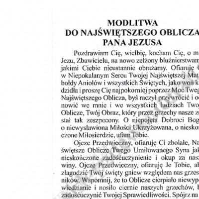 OBLICZE PANA JEZUSA Z CAŁUNU - obrazek 6.5 x 10 cm - paczka 100 szt. - 6910