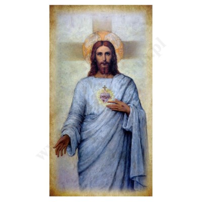 SERCE PANA JEZUSA - obrazek 7 x 13 cm - paczka 100 szt. - 66468
