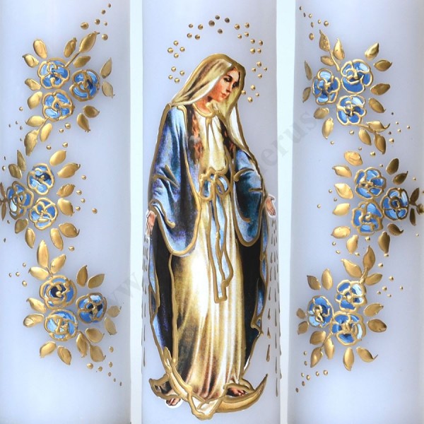 ŚWIECE MARYJNE - wys. 30 cm - komplet - 51440