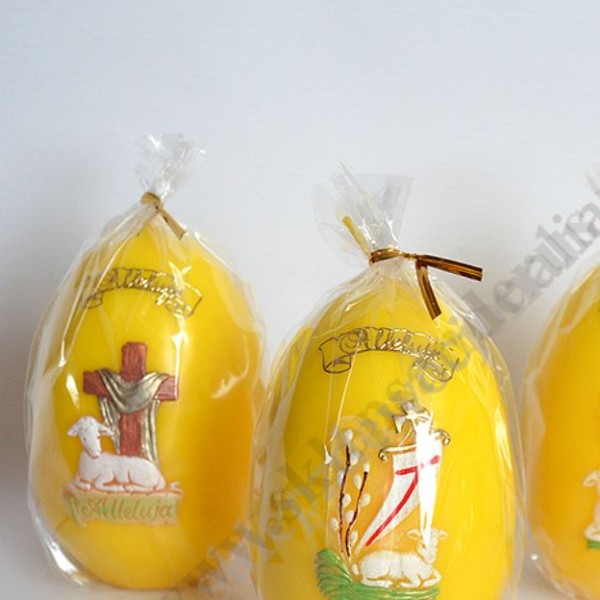 ŚWIECA JAJKO WIELKANOCNE - wys. 12 cm - 10289