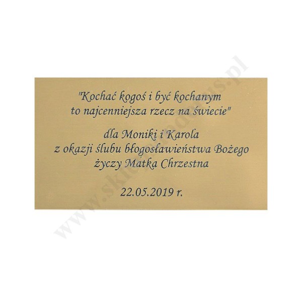 JEŚLI SIĘ KOCHA - obrazek na ceramice 15 x 15 cm - 58985