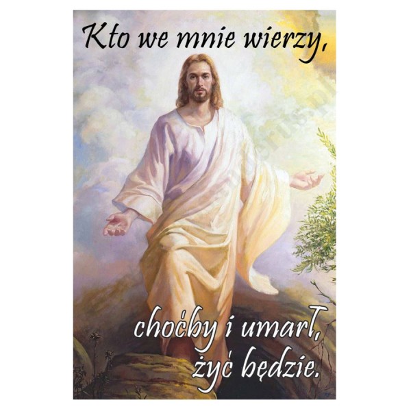 PLAKAT - KTO WE MNIE WIERZY... - format 33,5 x 49 cm - 50124