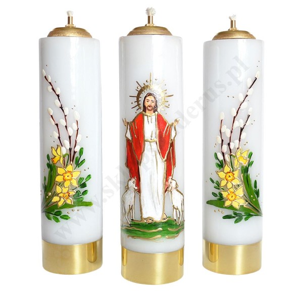 ŚWIECE NA WIELKANOC - wys. 30 cm - komplet - 62571 ŚWIECE NA WIELKANOC - wys. 30 cm - komplet - 62571