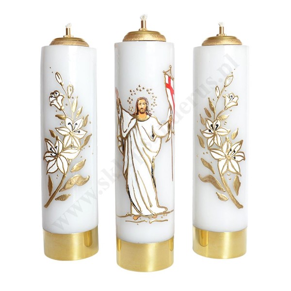 ŚWIECE NA WIELKANOC - wys. 30 cm - komplet - 62572 ŚWIECE NA WIELKANOC - wys. 30 cm - komplet - 62572