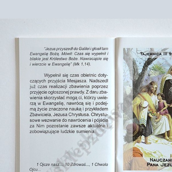 TAJEMNICE RÓŻAŃCOWE - KSIĄŻECZKA