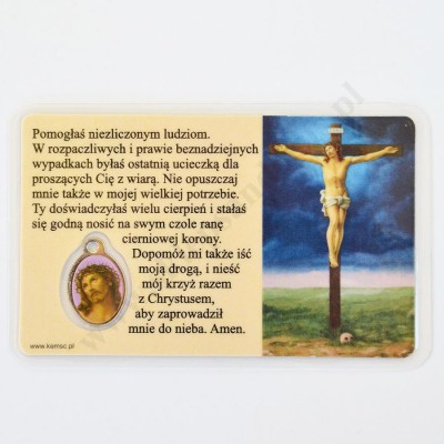 MEDALIK FOLIOWANY - ŚWIĘTA RITA - format 8.5 x 5.5 cm - 50327