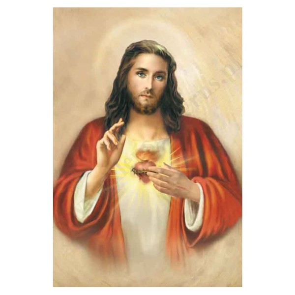 PLAKAT - SERCE PANA JEZUSA - format 33,5 x 49 cm - 0259