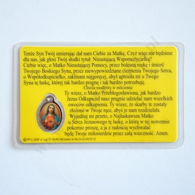 MATKA BOŻA NIEUSTAJĄCEJ POMOCY - MEDALIK FOLIOWANY - 71870