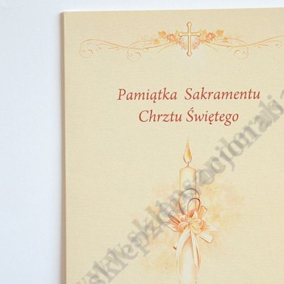 PAMIĄTKA CHRZTU ŚWIĘTEGO - teczka 16 x 22.3 cm - 66143