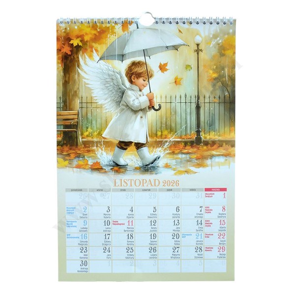 KALENDARZ DLA DZIECI 2026 - format 22,5 cm x 33 cm - 3109