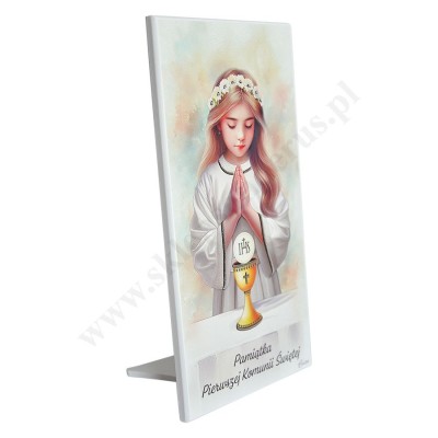 PAMIĄTKA PIERWSZEJ KOMUNII ŚWIĘTEJ - obrazek 12 x 24 cm - CU112/3A