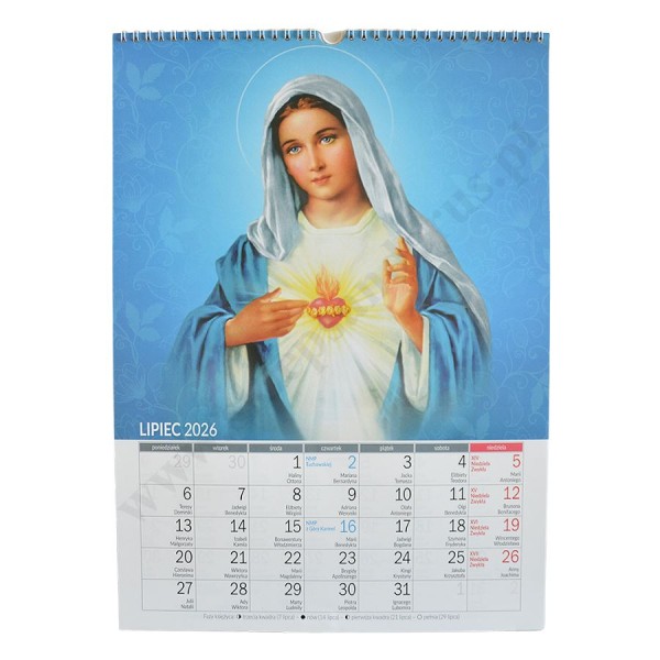 KALENDARZ 2026 - MARYJNY - format 29,5 x 40,5 cm - 85173