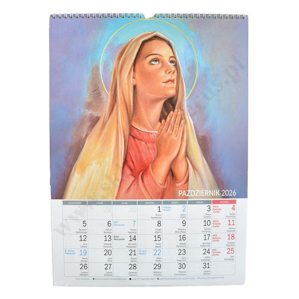 KALENDARZ 2026 - MARYJNY - format 29,5 x 40,5 cm - 85173