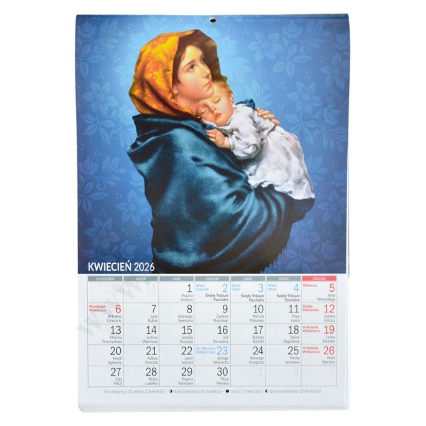 KALENDARZ 2026 - MARYJNY - format A4 - 58809