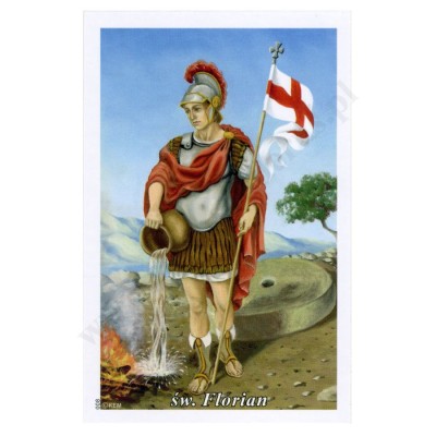 ŚWIĘTY FLORIAN - obrazek 6.5 x 10 cm - paczka 100 szt. - 75929
