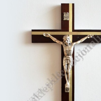 KRZYŻ DREWNIANY - wys. 25 cm - 9473