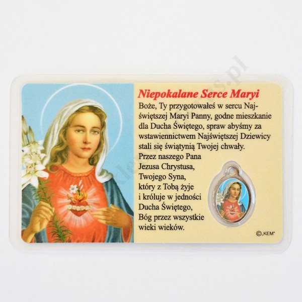 MEDALIK FOLIOWANY - ŚWIĘTY JÓZEF - format 8.5 x 5.5 cm - 51435