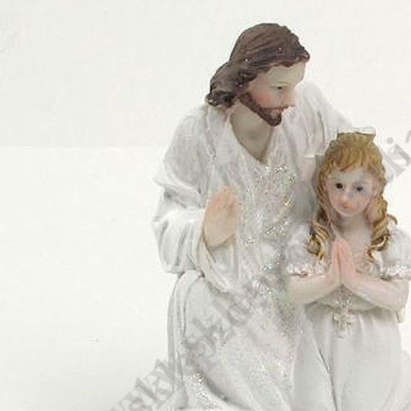 PAN JEZUS I KOMUNIA ŚWIĘTA - wys. 9 cm - A3605