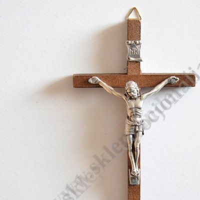 KRZYŻ DREWNIANY - wys.13 cm - 1715