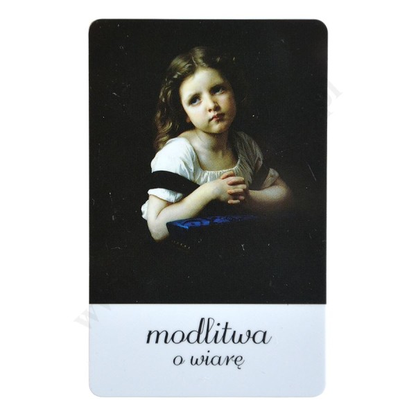 MODLITWA O WIARĘ - biznes karta - 62449