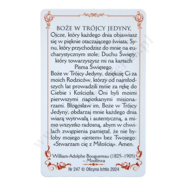 MODLITWA O WIARĘ - biznes karta - 62449