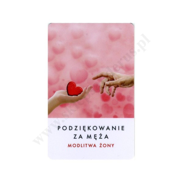 PODZIĘKOWANIE ZA MĘŻA - MODLITWA ŻONY - karta biznes - 74802